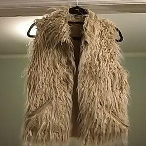 Handmade shaggy vest